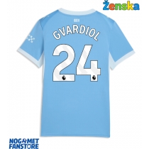 Manchester City Josko Gvardiol #24 Domaci Dres za Ženska 2026-27 Kratak Rukav